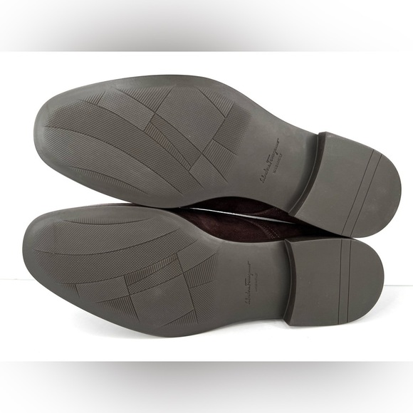 Salvatore Ferragamo Spencer Derby Suede Oxford Gancini Logo Loafers US 7 - EU 41 - Picture 7 of 10